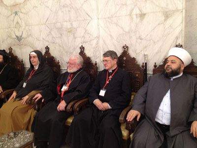 Praying together for peace at the Umayyad mosque