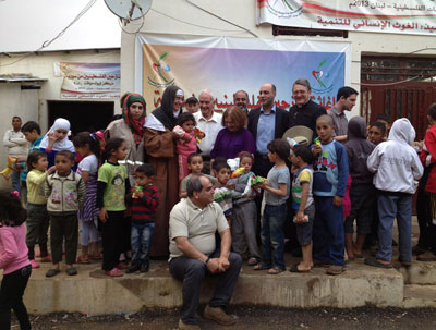 Our team visits Baalbek refugee camp in Lebanon before crossing the border into Syria