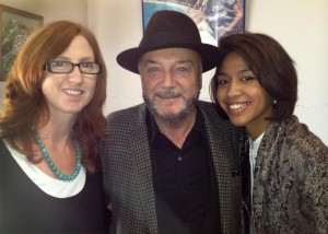 Ange with George Galloway and Gayatri