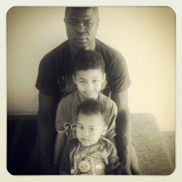 Solomon with his two boys