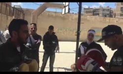 Boxing with the kids of Yarmouk (2)